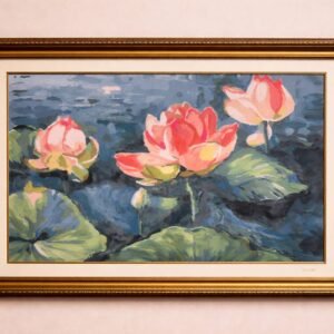 Divine Lotus Canvas Painting – Invite Prosperity & Peace